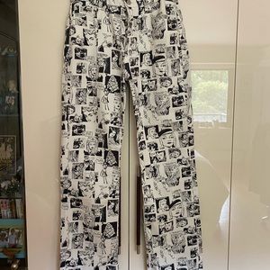 Reformation Newsprint / Comic Pants